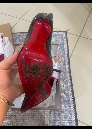 Parı Siyah Rugan Stiletto Topuklu Kadın Ayakkabı - Görsel 5