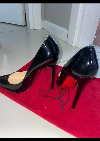 Parı Siyah Rugan Stiletto Topuklu Kadın Ayakkabı - Görsel 3