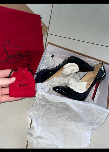 Parı Siyah Rugan Stiletto Topuklu Kadın Ayakkabı - Görsel 2