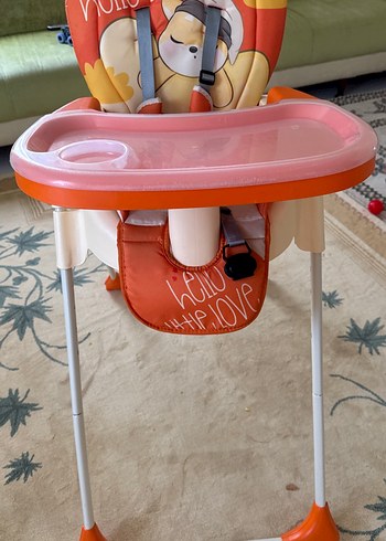Turuncu Bebek Mama Sandalyesi