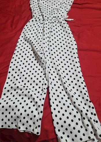 Puantiye Desenli Uzun kiz cocuk zara Tulum - Görsel 3