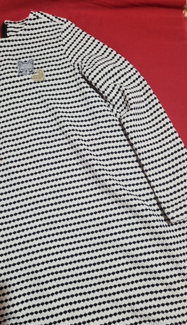 Uzun Kollu, Salaş Kesim kiz cocuk elbise - Görsel 4