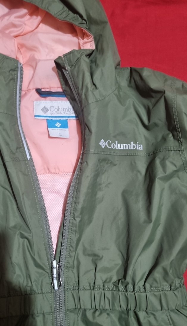 Columbia Kapüşonlu Yeşil Kız Montu - Görsel 2