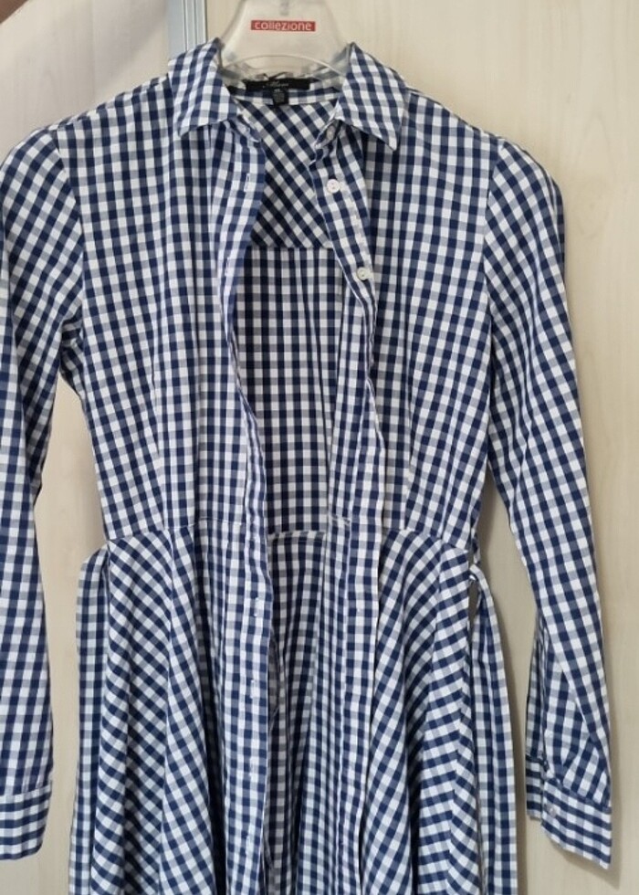 Elbise mavi - Görsel 3