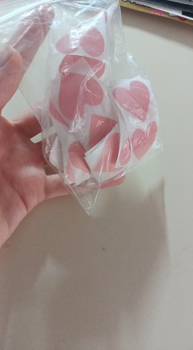 30 adet kalpli sticker - Görsel 2