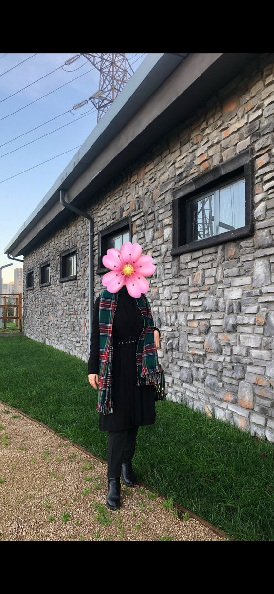 Uzun Siyah düğmeli  Kadın Kimono - Görsel 2