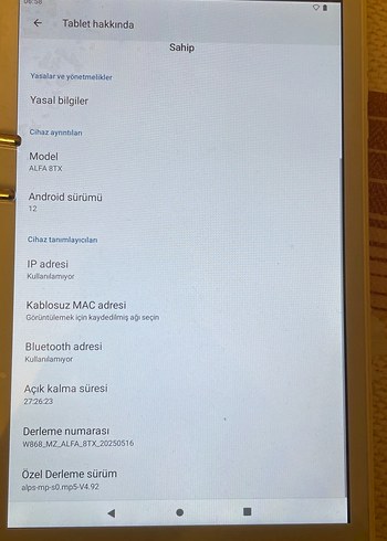 Beyaz Hometech Tablet Alfa 8tx - Görsel 4