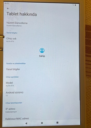 Beyaz Hometech Tablet Alfa 8tx - Görsel 3
