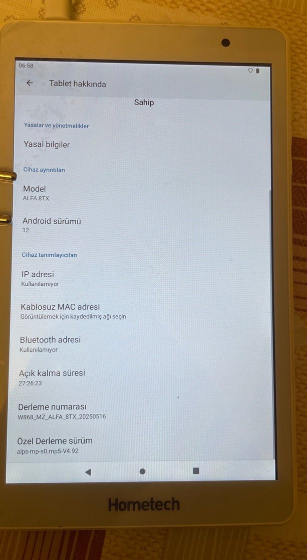 Beyaz Hometech Tablet Alfa 8tx - Görsel 4