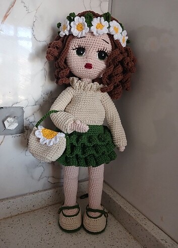 Amigurumi papatya bebek 40 cm