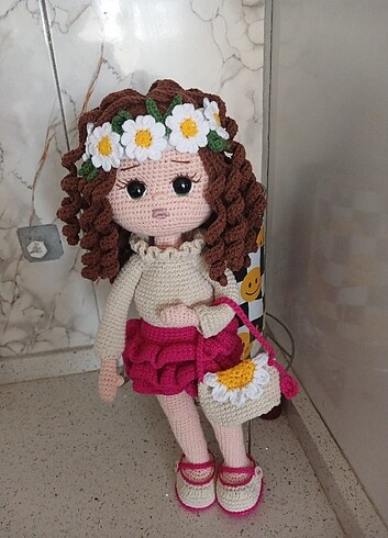  Amigurumi papatya bebek 40 cm