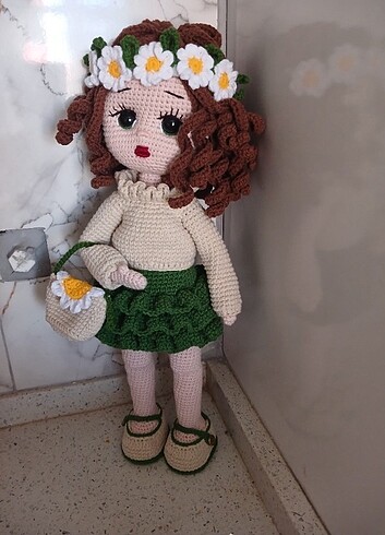  Beden Amigurumi papatya bebek 40 cm