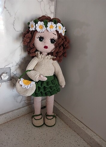  Beden Renk Amigurumi papatya bebek 40 cm