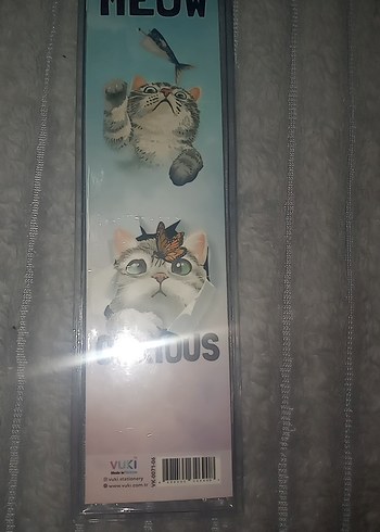 Renkli Pastel Kedi Aksesuarı - Curious Yazılı - Görsel 2