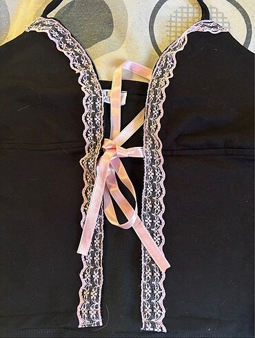 Diğer Lolita siyah crop
