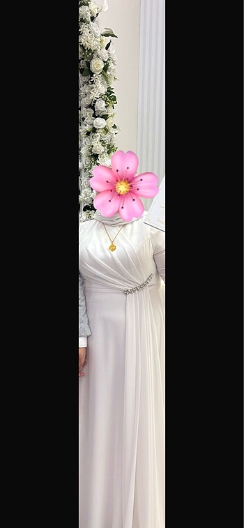 52 Beden beyaz Renk Nikah elbisesi