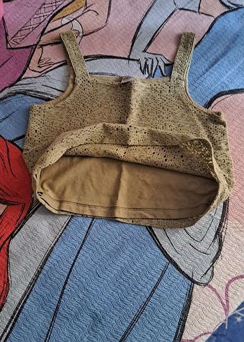 mint yeşili Örme Mini Atlet çocuk üst 7_8 yaş - Görsel 2