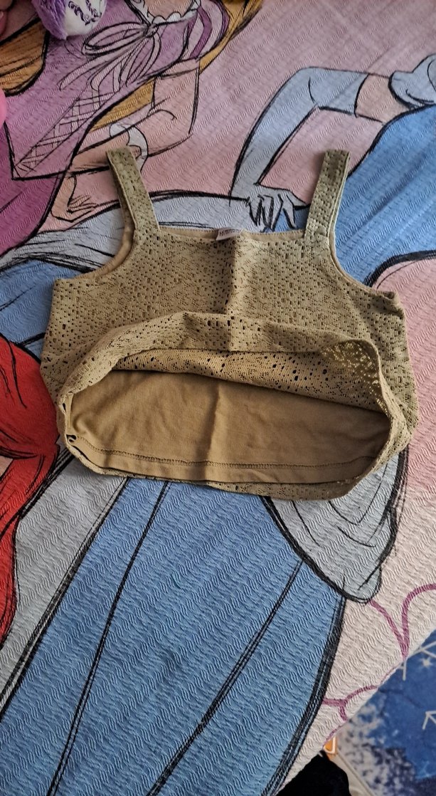 mint yeşili Örme Mini Atlet çocuk üst 7_8 yaş - Görsel 2