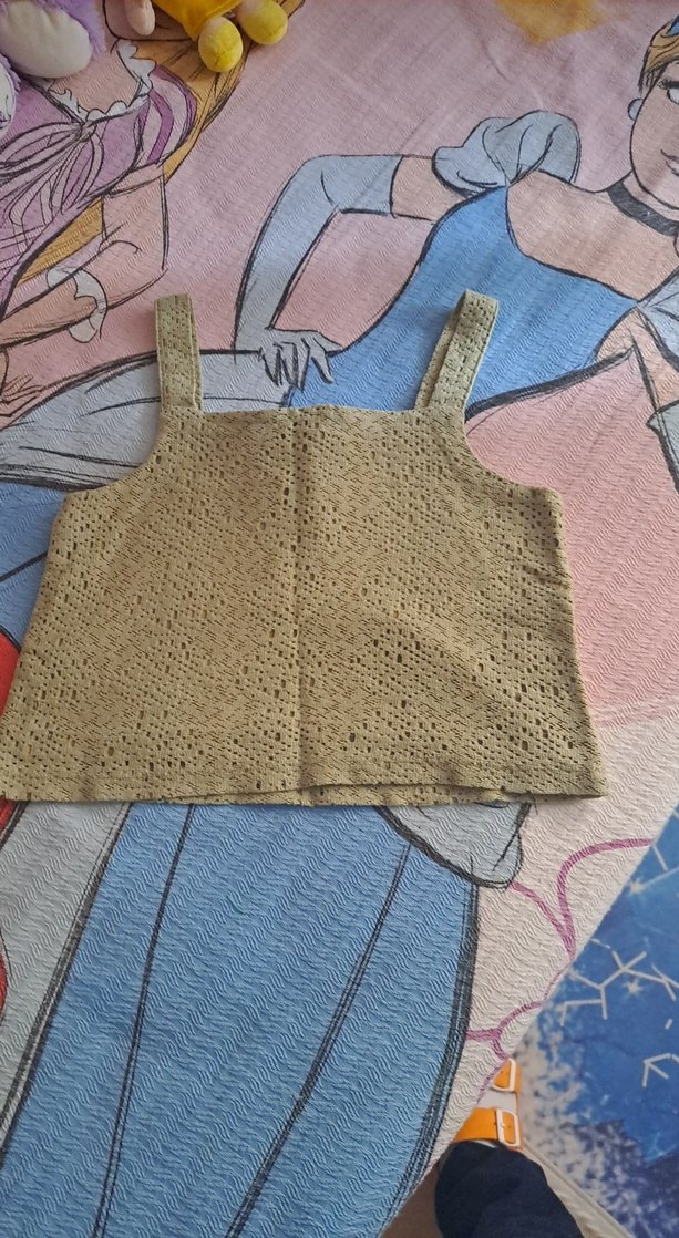 mint yeşili Örme Mini Atlet çocuk üst 7_8 yaş - Görsel 3