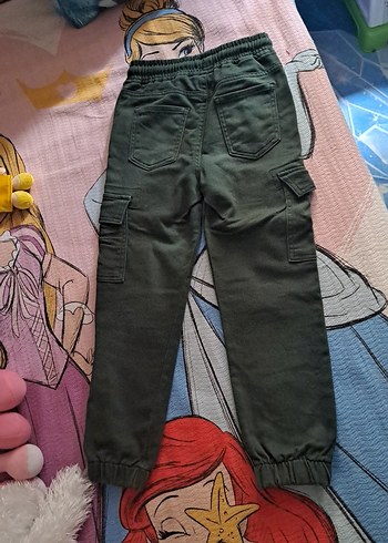 haki Erkek Çocuk Bol Kesim Kargo Pantolon 6_7 yaş - Görsel 2