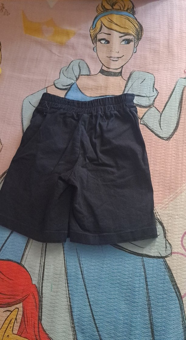 kiz çocuk Siyah Kemerli Mini Kot Etek 7_8 yaş - Görsel 3