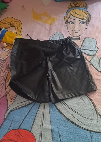 Siyah Deri Kemerli Mini Etek 7-8yaş - Görsel 2