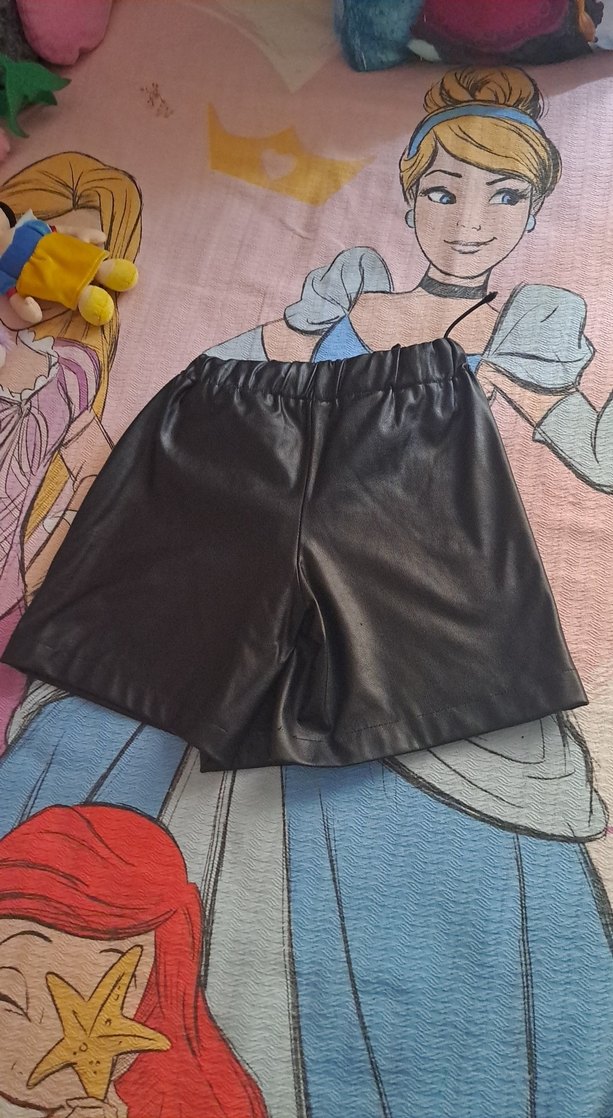 Siyah Deri Kemerli Mini Etek 7-8yaş - Görsel 3