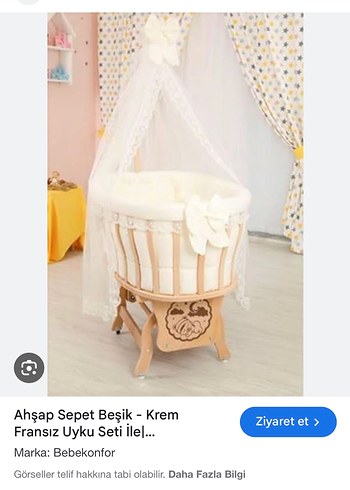 Pierre Cardin Baby's Home 310 Beyaz Sepet Beşik