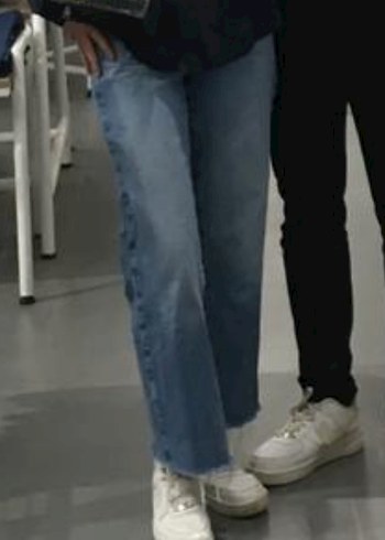 Düğmeli Mavi Bohem Midi Kot Pantolon - Görsel 6