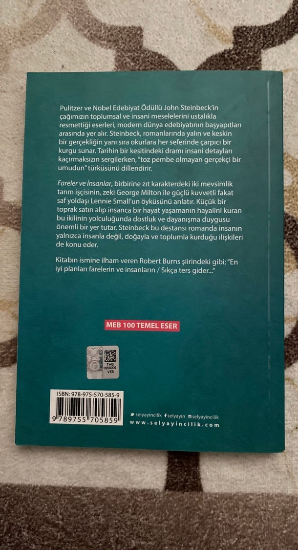 Fareler ve İnsanlar - John Steinbeck - Görsel 2