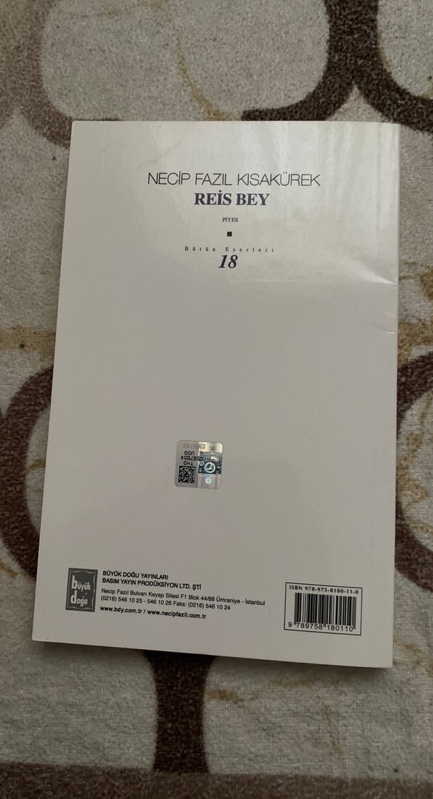 Reis Bey - Necip Fazıl Kısakürek - Görsel 2