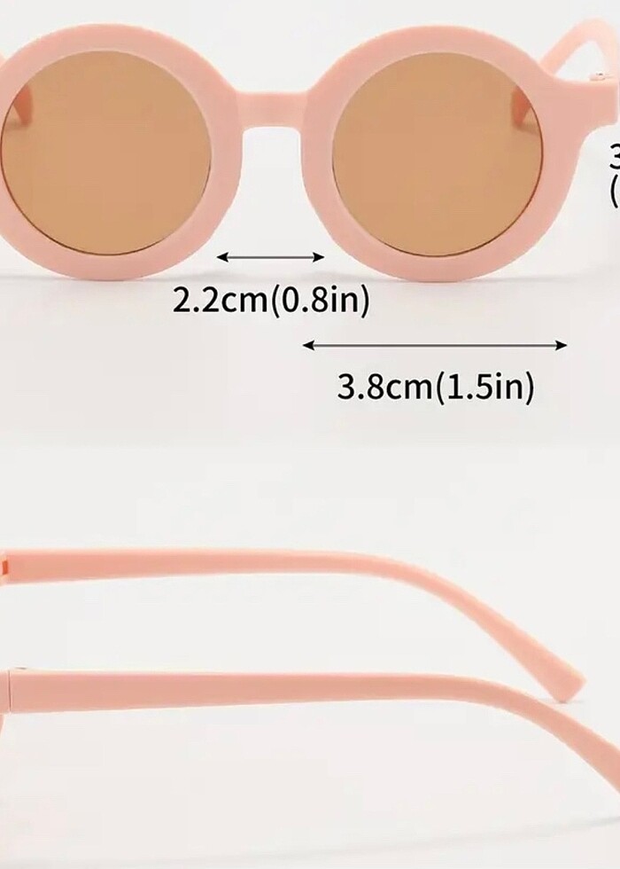 Yuvarlak Çocuk Güneş Gözlüğü - Görsel 3