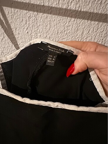 Massimo Dutti MASSİMO DUTTI SİYAH KETEN ELBİSE