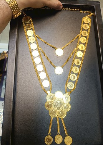 Beden El işi ceyrekli kolye