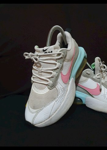 Nike Bağcıklı Beyaz Pastel Renkli Sneakers - Görsel 2