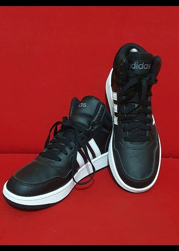 Adidas Siyah Beyaz Çizgili kadın Spor Ayakkabı - Görsel 3