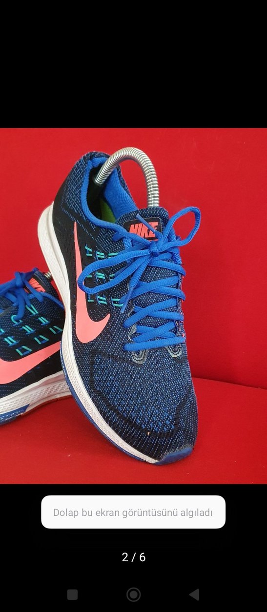 41 no Kadın Mavi Bağcıklı Spor Ayakkabı - Görsel 2