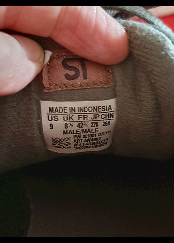 42.5 Adidas Gri Süet Düz Taban Erkek Spor Ayakkabı - Görsel 9