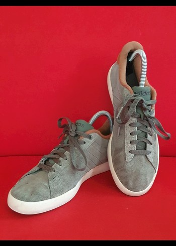 42.5 Adidas Gri Süet Düz Taban Erkek Spor Ayakkabı - Görsel 6