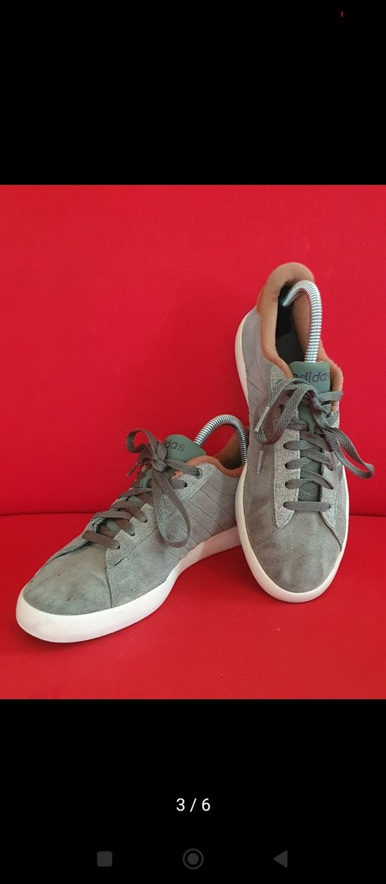 42.5 Adidas Gri Süet Düz Taban Erkek Spor Ayakkabı - Görsel 3