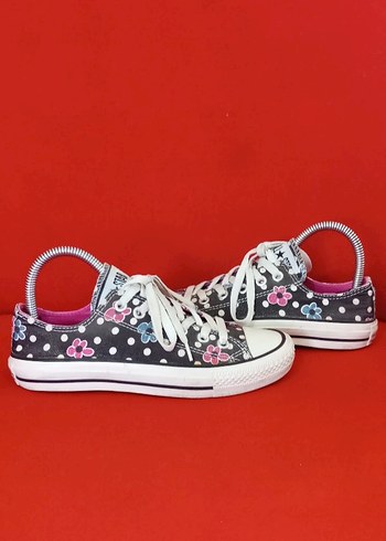 Çiçek Desenli Renkli Kadın Spor Ayakkabı - Görsel 3