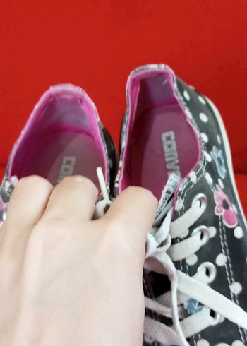 Çiçek Desenli Renkli Kadın Spor Ayakkabı - Görsel 5