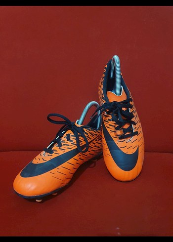 Turuncu Baskılı Erkek Futbol Ayakkabısı - Görsel 3