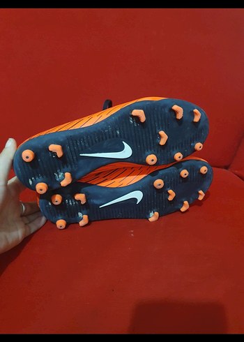 Turuncu Baskılı Erkek Futbol Ayakkabısı - Görsel 5