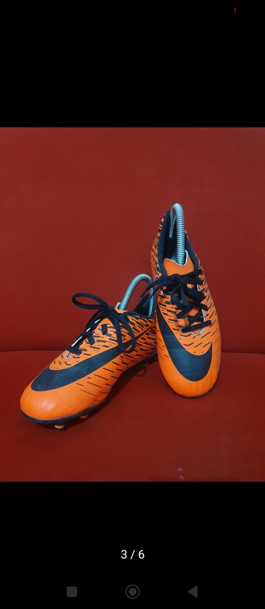 Turuncu Baskılı Erkek Futbol Ayakkabısı - Görsel 3