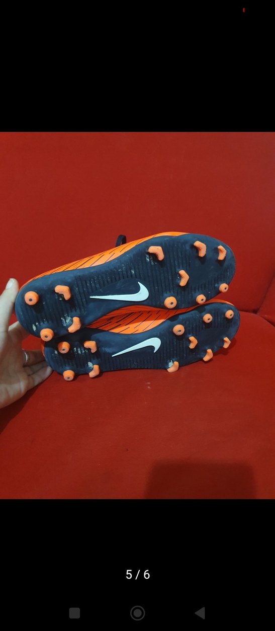 Turuncu Baskılı Erkek Futbol Ayakkabısı - Görsel 5