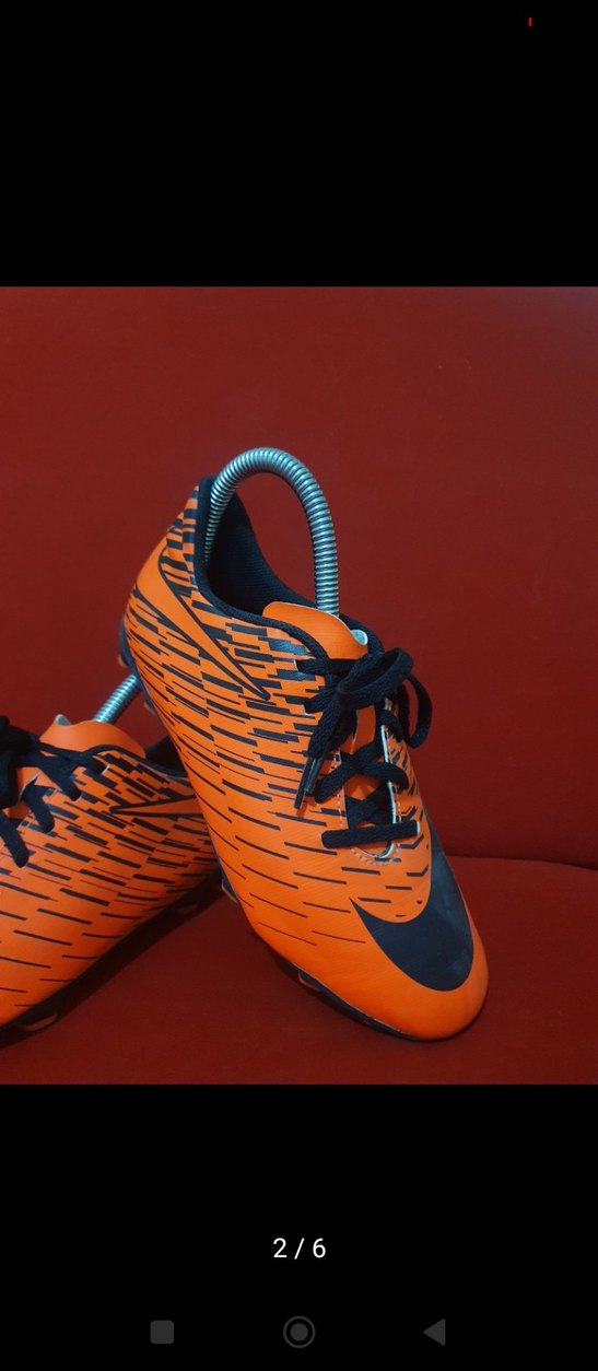 Turuncu Baskılı Erkek Futbol Ayakkabısı - Görsel 2