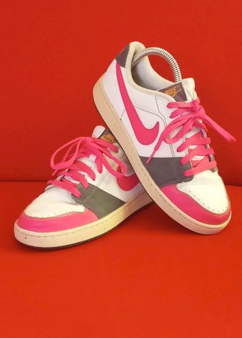 Pembe Bağcıklı Nike Kadın Spor Ayakkabı - Görsel 5