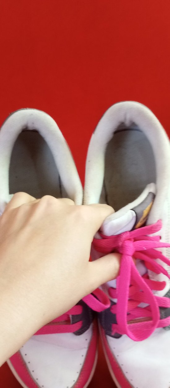 Pembe Bağcıklı Nike Kadın Spor Ayakkabı - Görsel 4