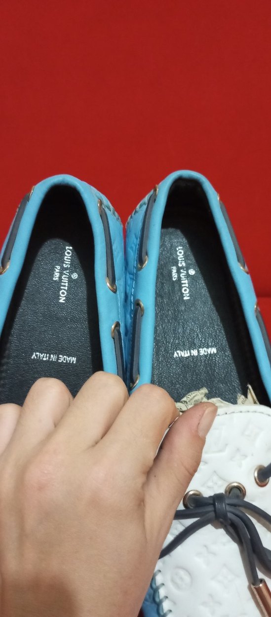 Mavi Beyaz erkek Loafer Ayakkabı - Görsel 4